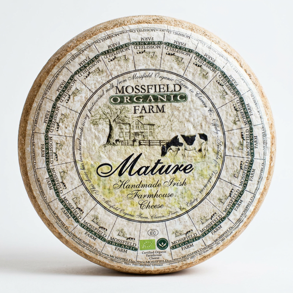 Mossfield Organic Mature Gouda | Cow's Milk | Vegetarian Rennet | Co. Offaly